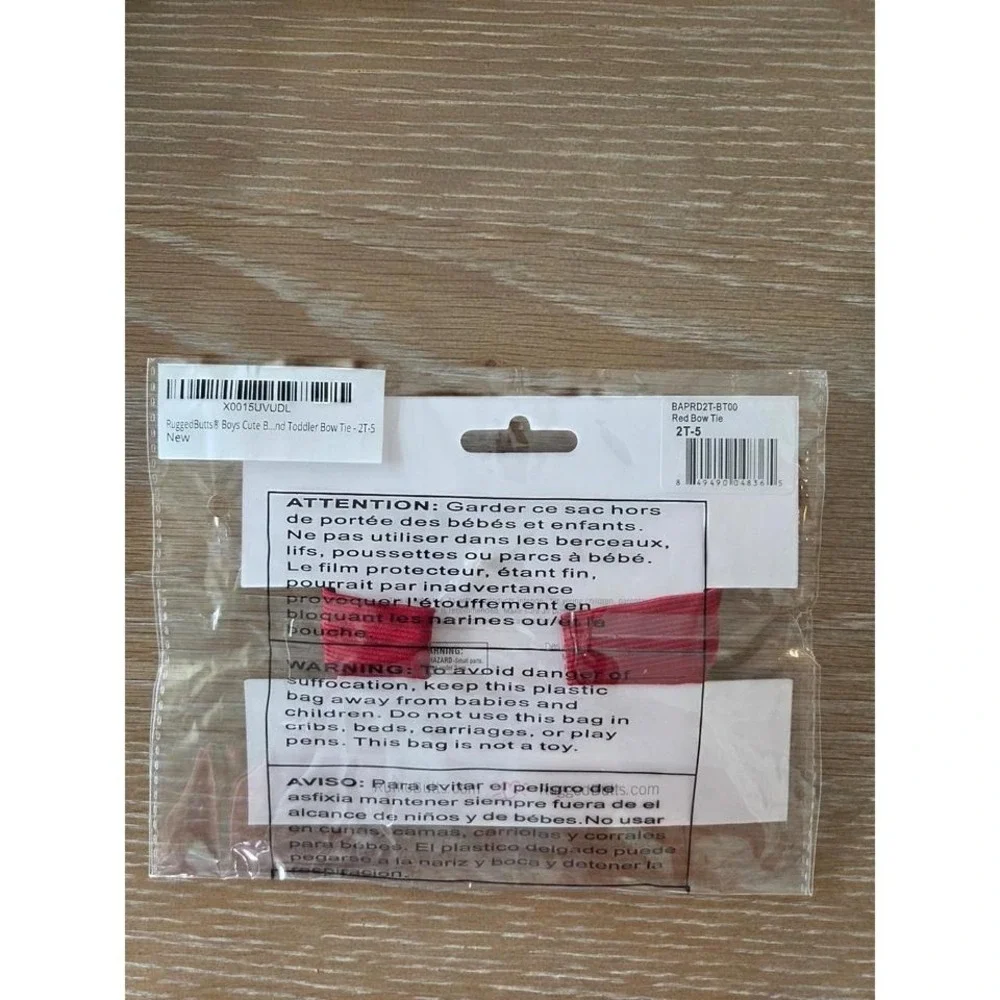 Ruggedbutts toddler boy‎ red bow tie 2-5y